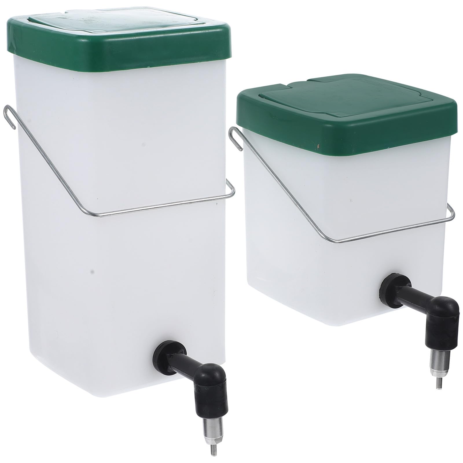 Botella de agua automática para conejos, cobayas y hámsters con dispensador de acero para jaula