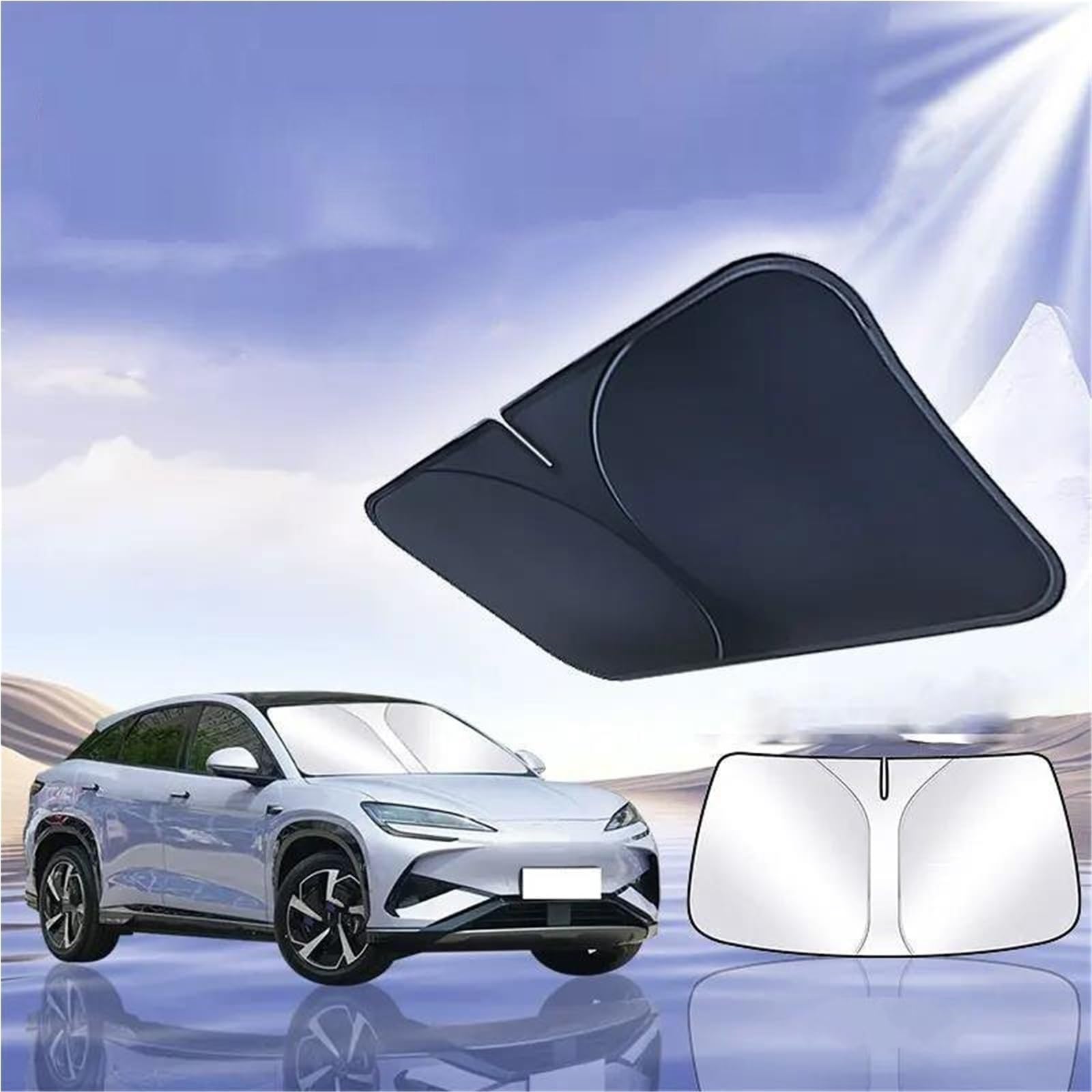 Parasole Per Parabrezza Auto Per BYD Per Sealion 07 Per Sealion 7 2024-2025, Parasole Pieghevole, Blocca I Raggi UV Parasole Parabrezza Anteriore