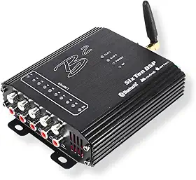 B2 Audio DSP preto 4v 10 canais com Bluetooth iOS/Android App 96 kHz - 32 bits