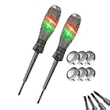2-in-1 High Torque Strong Magnetic Screwdriver Electricity Detector, Electric Non Contact Voltage Tester Pen Electric Pen Digital Electrical Screwdriver Tester Voltage Tester (2 PCS Mix)