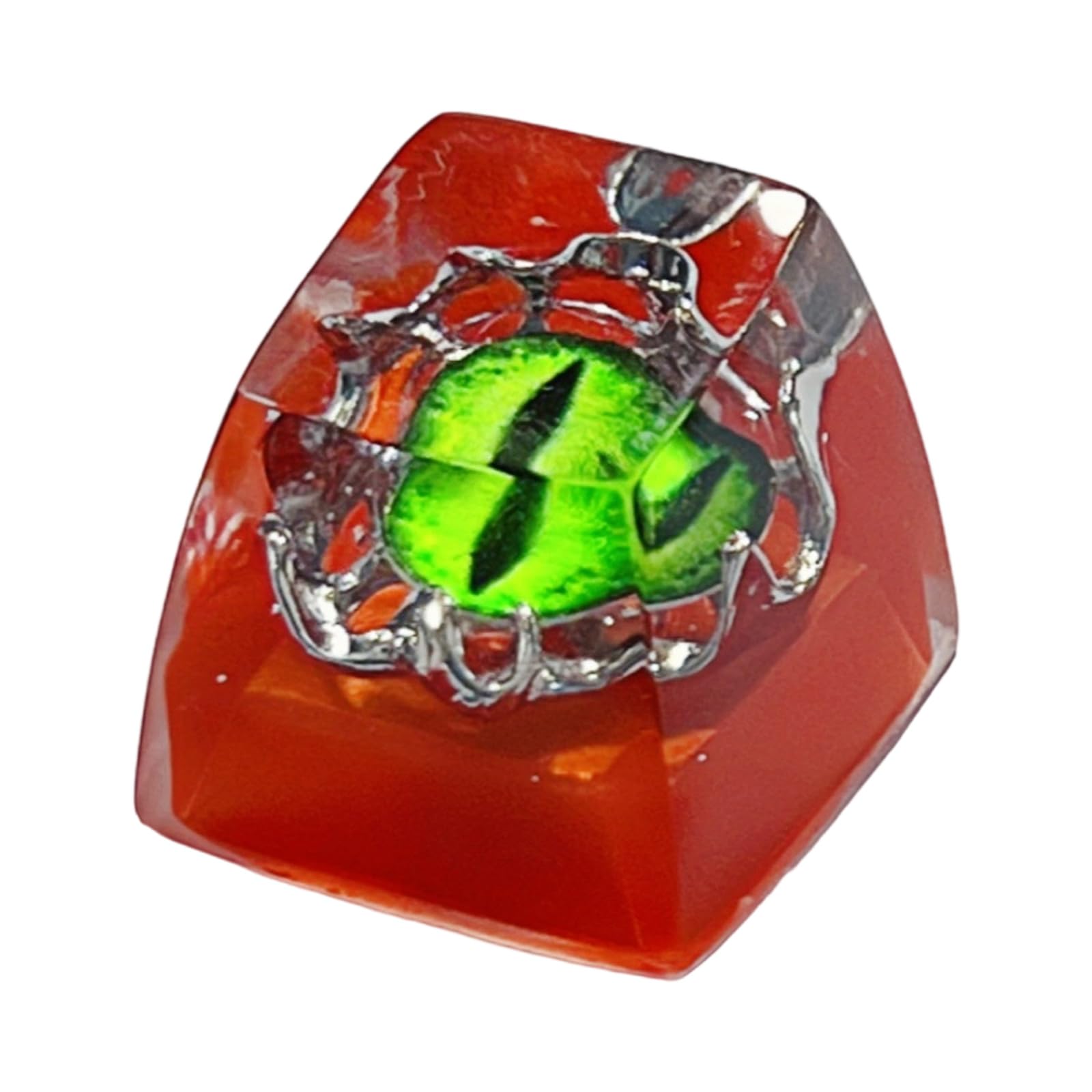 Maxtonser Resin Mechanical Keypad Keycap Cartoon Eye Pattern Height Translucent Keycap for Mechanical Accessories