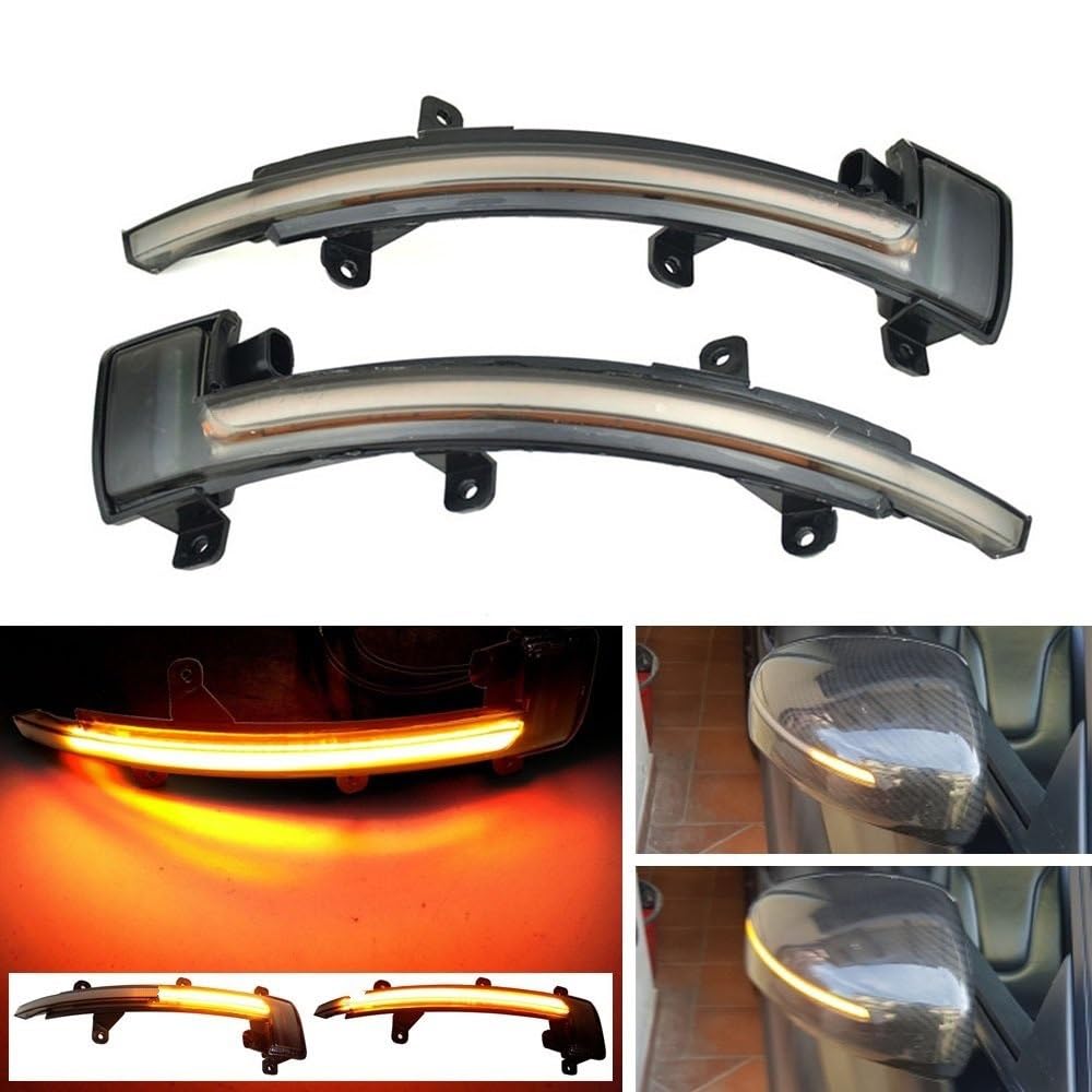 Dynamiczny kierunkowskaz boczny lusterka wstecznego do Audi dla TT Mk2 8J TTS R8 2007-2013 do dynamicznego migacza TTRS kierunkowskaz LED z bocznym lusterkiem wstecznym