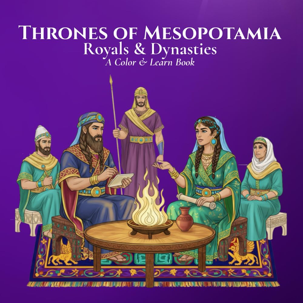 Royals & Dynasties Thrones of Mesopotamia A Color & Learn Book: An Intricate, Educational Coloring Adventure Bringing Ancient to Early 20th‑Century ... Learn History’s Courts, Crowns, and Kingdoms)