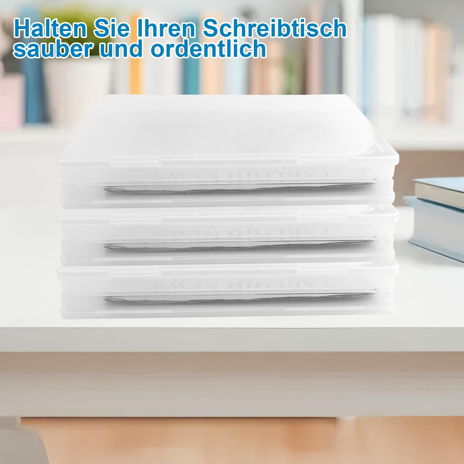 Archivbox A4 2er-Pack | Durchsichtige Aufbewahrungsbox Für Dokumente