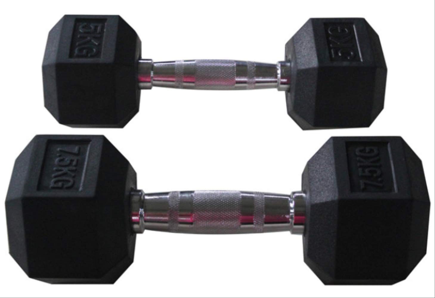 liutaohexagon fixed dumbbell bag rubber dumbbell anti-slip plating handle gym 6