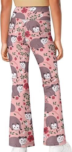 Miniatura 4 de Ystardream Leggings acampanados para niñas con levantamiento de glúteos, pantalones de pierna ancha para niños