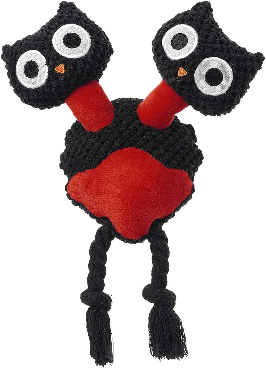 Plush Stuffed Dog Toys, Squeaky Chew Toys, Interactive Dog Plush Toys Perfect For Puppy, Small, Medium and Large Dogs Reduce Boredom, Teeth Cleaning, Natural Material For Chewing comfortably(Red Bird)