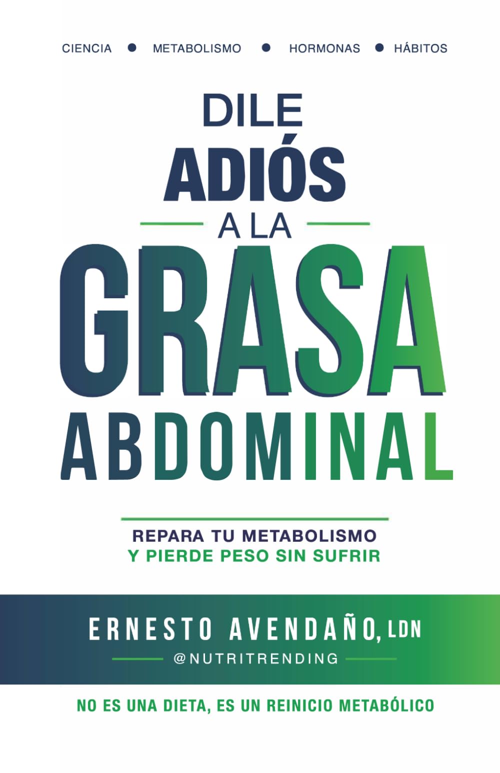 Dile adiós a la grasa abdominal: Repara tu metabolismo y pierde peso sin sufrir