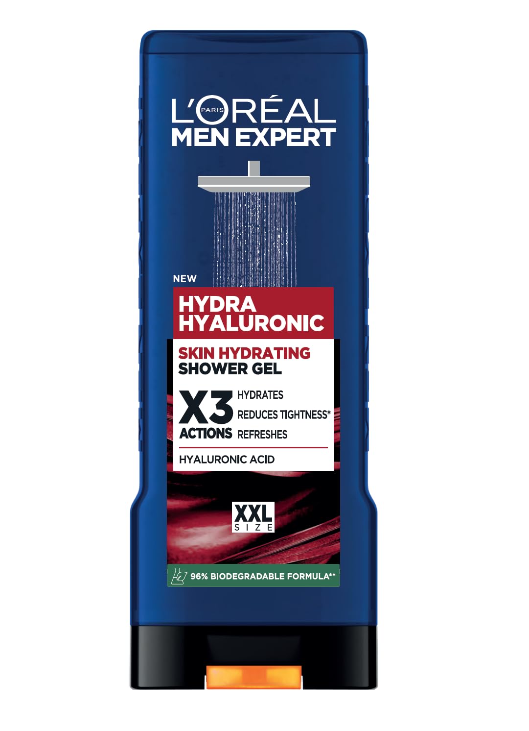 L'Oréal Paris Men Expert Shower Gel, Hydra Hyaluronic Power XXL 400ml