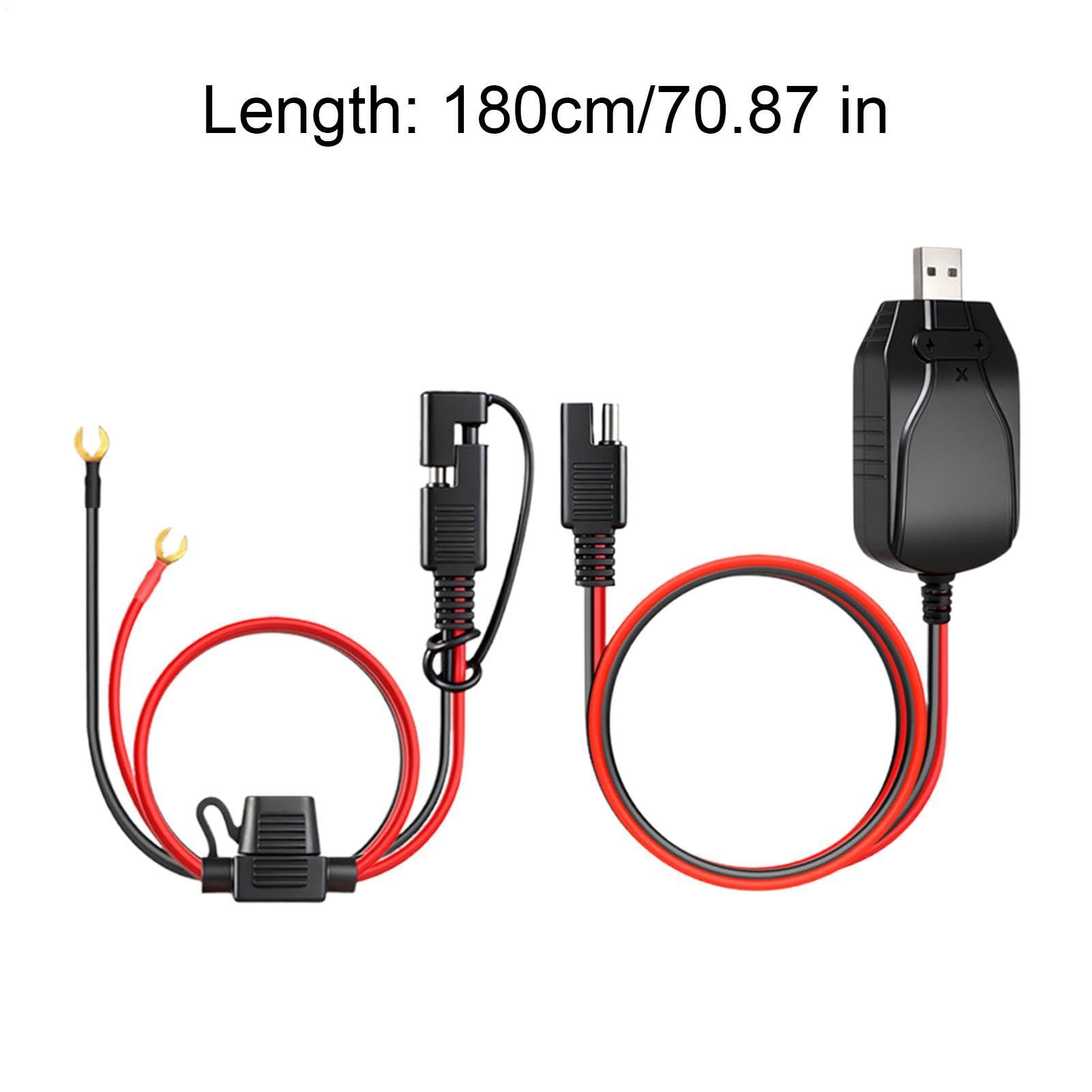 Cargador De Motocicleta 12V USB Mantenedor Inteligente De Alimentación