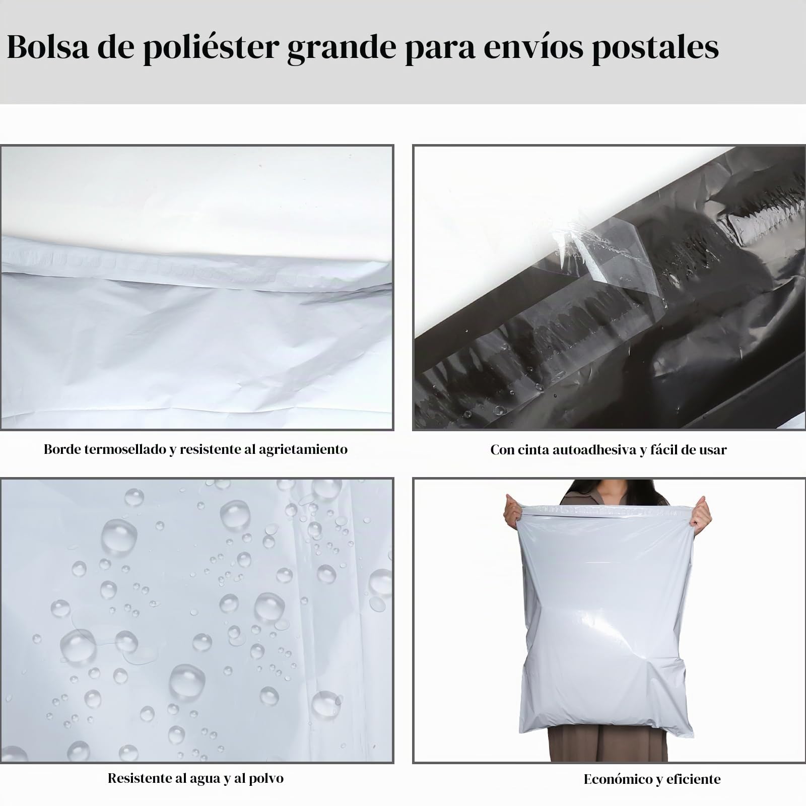 HENGBIRD Bolsas para Envíos 80x60cm Sobres para Envios Sobres de Correo Nuevo Material Bolsa Sobres de Plástico Opacos Blancos Bolsas Envio Vinted para Embalaje Caja de Zapatos Chaqueta Manta Pequeña