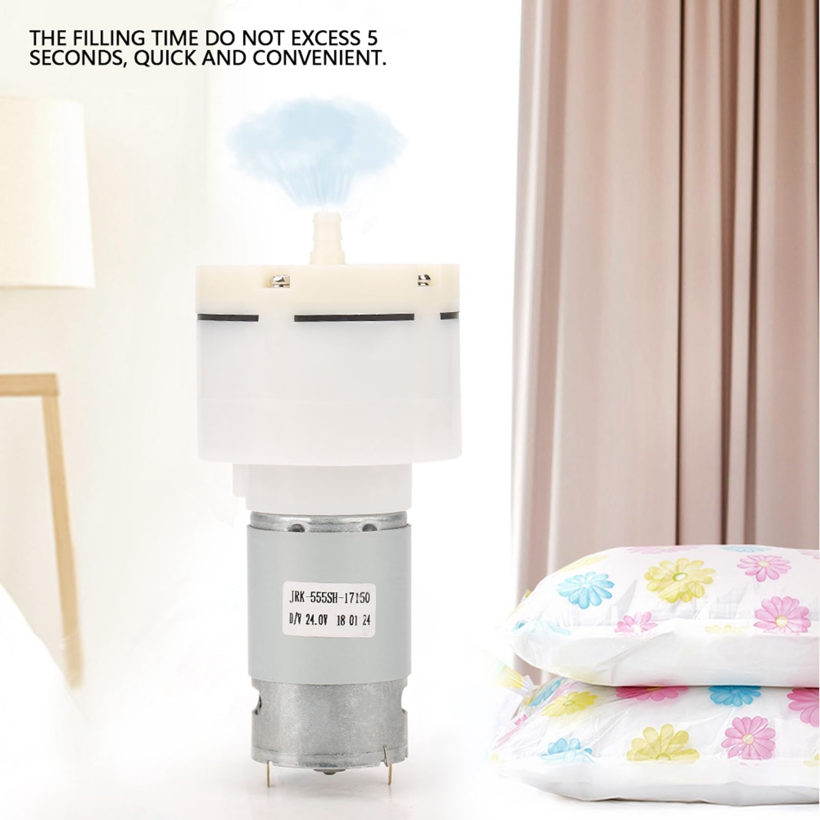 Vacuum Suction Pump, Low Noise Electric Vacuum Air Pump, Air Vacuum Pump Replaceable Parts for Water Dispenser