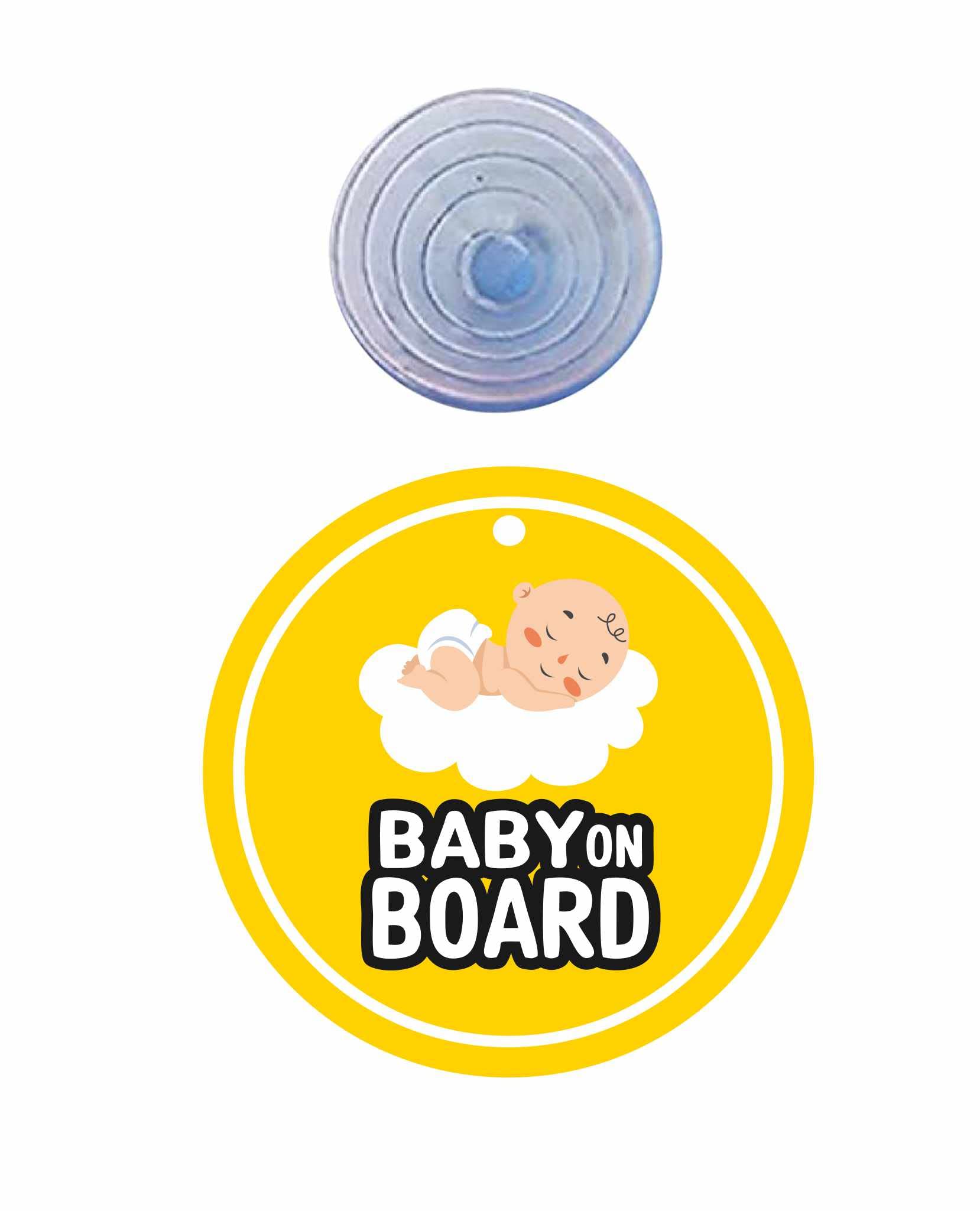 Pregnant On Board Car Hanging Sign 4.7 X 4.7 Inch (Pink)