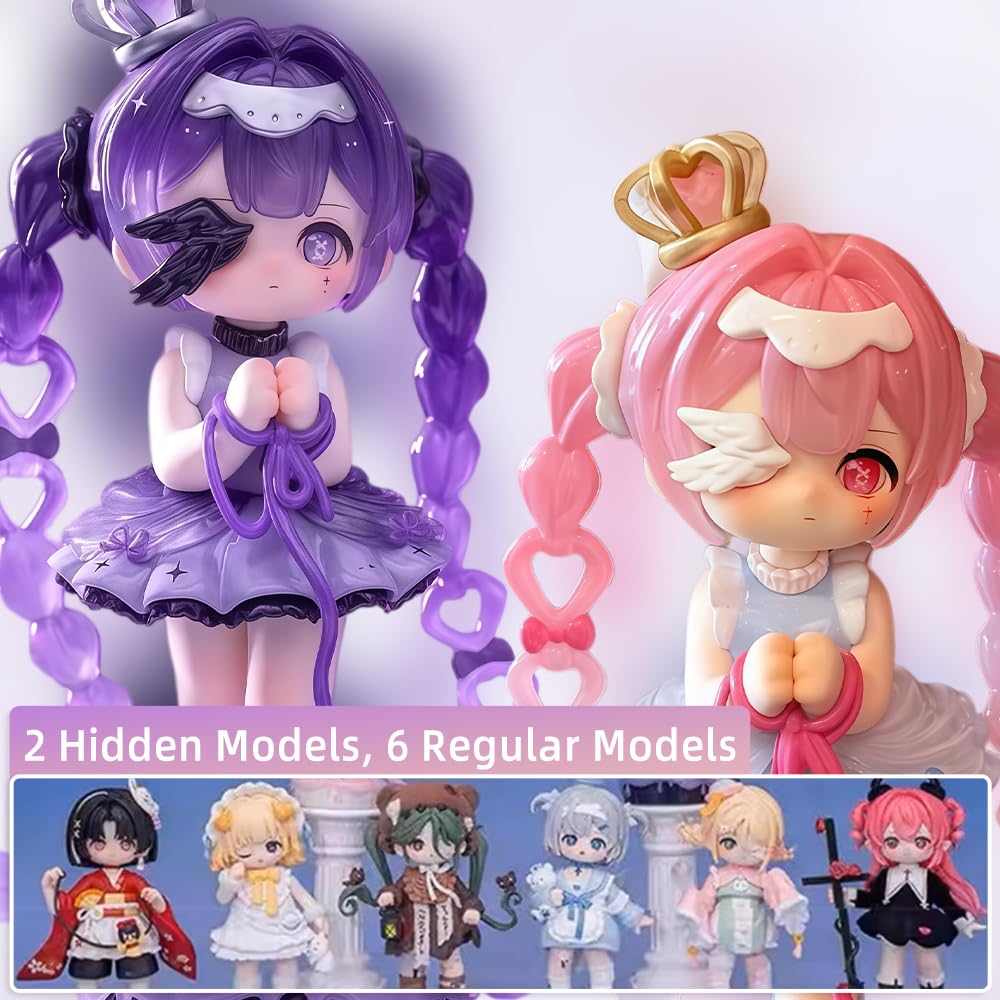 niannyyhouse Blind Box Figur, PVC-Sammelpuppen, Heart's Critical Point Serie, Sammlerstück-Ornamente (6 Stück)