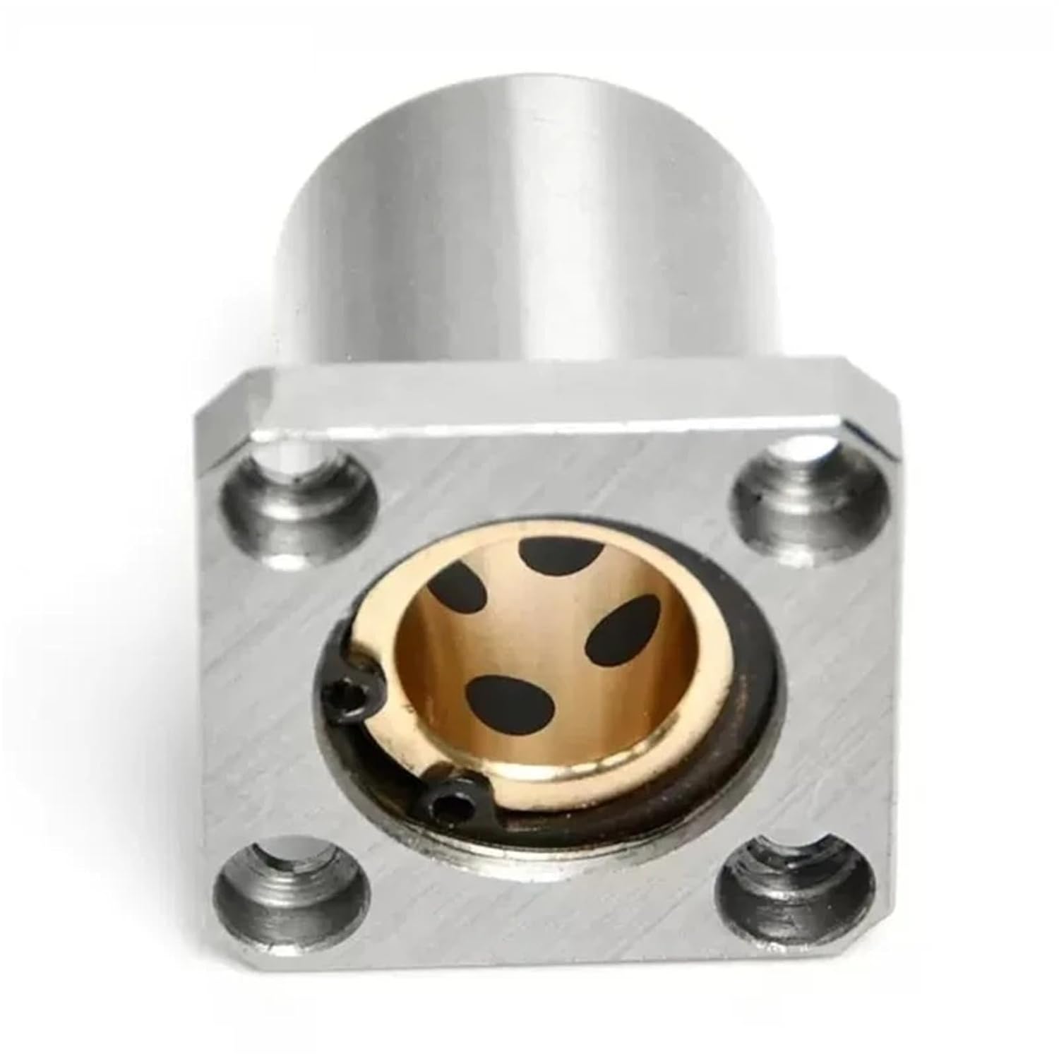 1PCS LMF LMK LMH 10 12 16 UU Round Square Oval Flanged Linear Bearing Inner Brass Sleeve(Round Flange LMF,16mm)