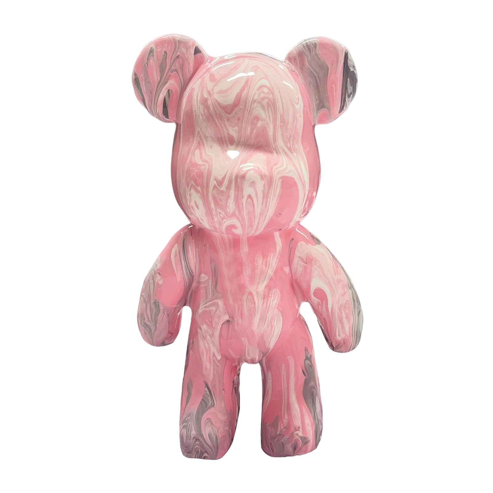 DIY Fluid Bear Painting Kit - Creative Home Decoration Handmade Teddy Bear Violent Bear Pessimic Bear Doll Birthday Valentine's Day Gift (9.05", Bear)