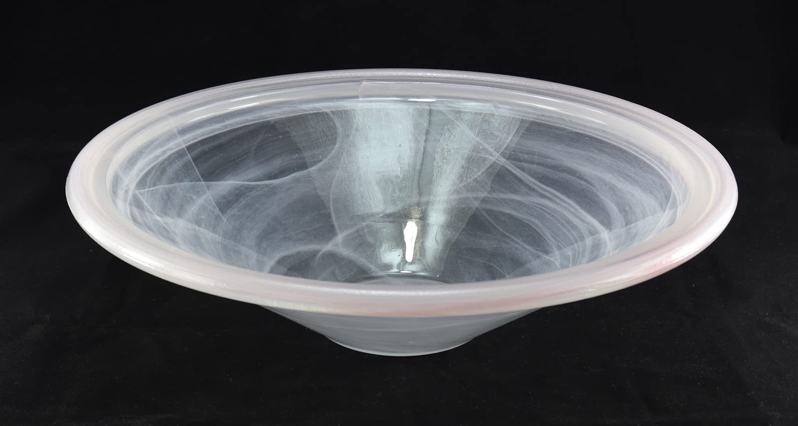 Budawi® Glasschale Brunnenschale Rosé rund Ø 35 cm für Nebler und Zimmerbrunnen