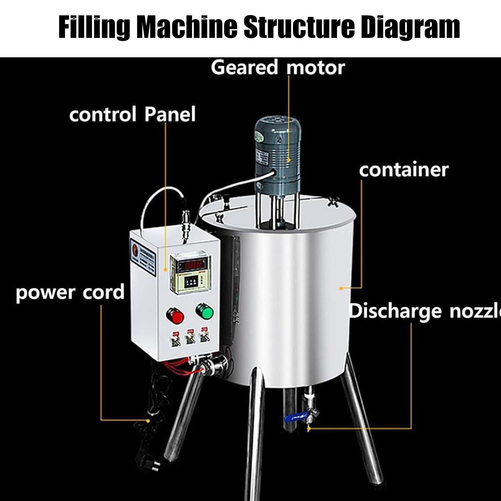 Máquina Eléctrica De Llenado Y Mezcla con Calefacción De 15/30 L, para Rellenar Labiales En Pasta Líquida, con Indicador De Temperatura, para Líquidos Y Ceras, Labiales 30L