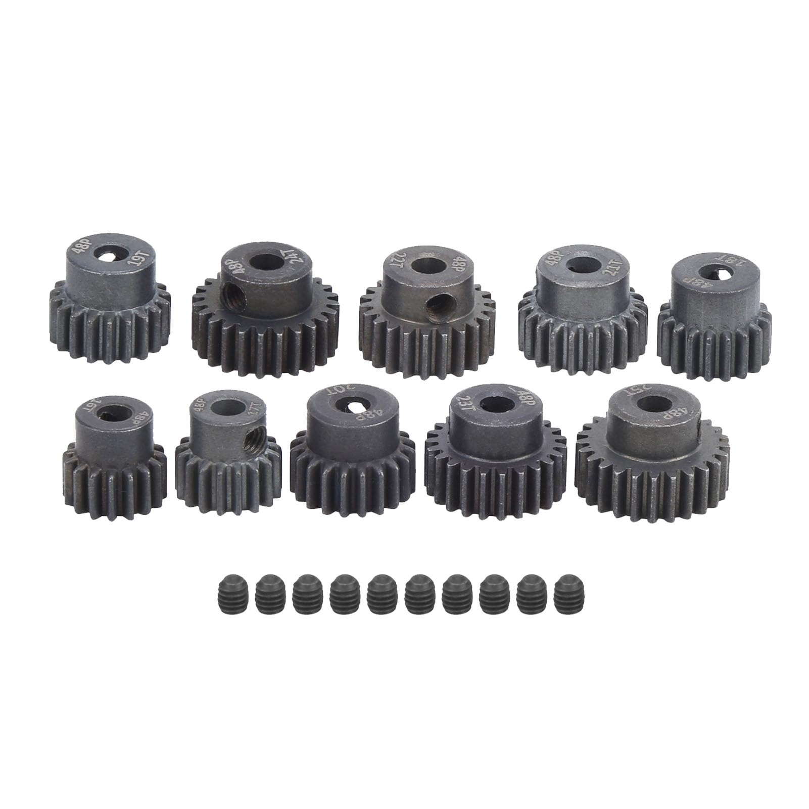 Motorzahnrad, Motorritzel 14T‑30T 48P Stahl-RC-Car-Motorzahnradritzel, RC-Motorritzel, Ersatz-Motorzahnrad, RC-Car-Motorritzel for bürstenlosen Motor(28T)(21T)