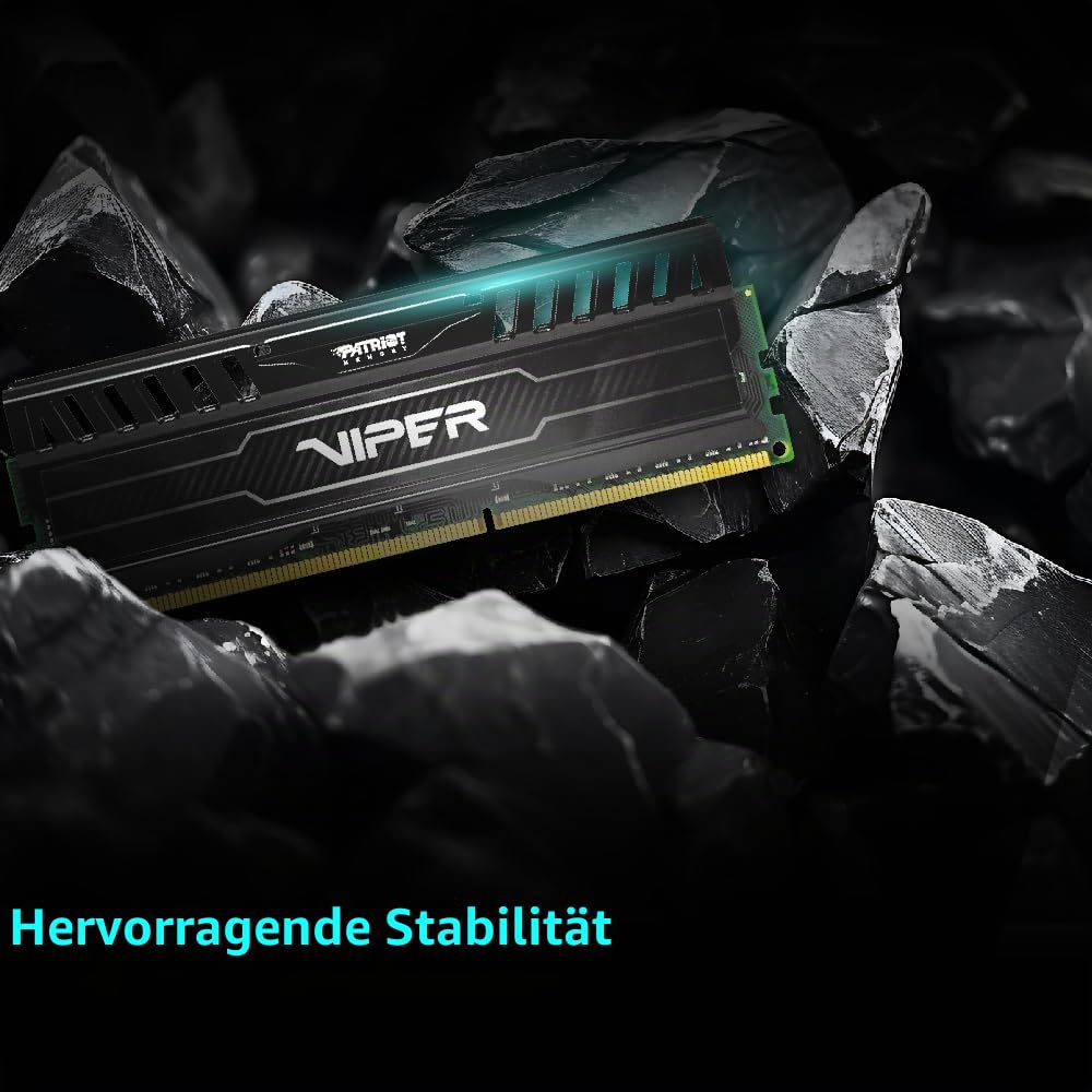 Patriot Memory Viper 3 PV316G160C9K Black Mamba Arbeitsspeicher 16GB (1600MHz, CL9, 2X 8GB) DDR3-RAM Kit