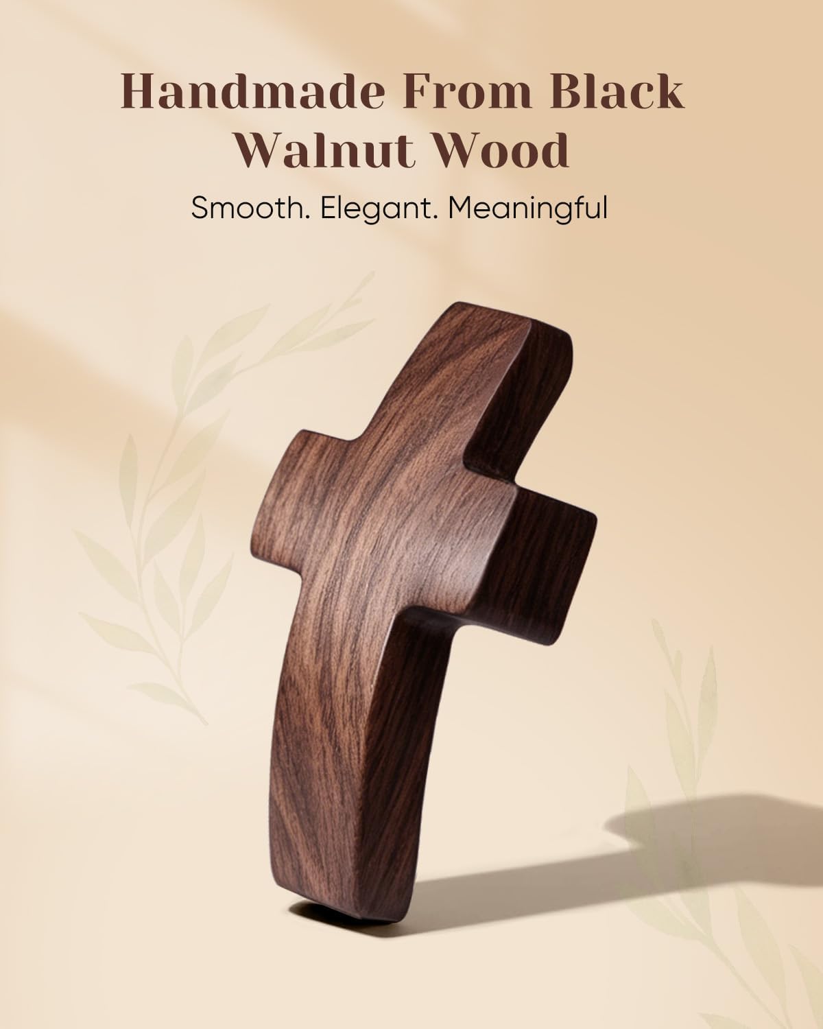 30-Pack Wooden Cross Fidget, Handmade Pocket Wood Crosses, Cross My Heart | Encouragement Gift, Relieve Anxiety for Yourself, Inspirational Easter Gift for Christian Faith, Prayer, Valentines Day Gifts
