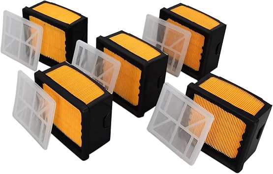 525470601 5Pcs Air Filter 574362302 574362301 Compatible with Husqvarna Cut Off Concrete Saw K760 K770 (2017-11) K760 (2013-02) Compatible with Partner