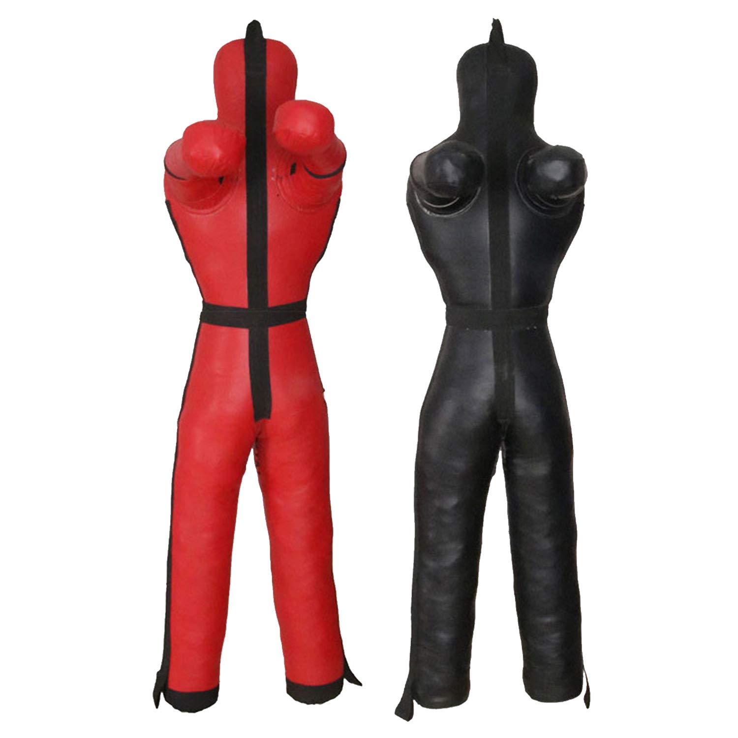 Sac De Boxe 170 Cm – Cuir PU Antidéflagrant, Vide à Remplir, Crochet Et Renforts – Pour MMA, Judo, Boxe, Combat