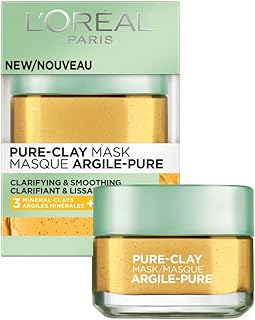 L'Oreal Paris Skin Care Pure Clay Mask. 1.7 Oz./48 g (Clarify & Smooth)