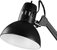 Vista 6 de Globe Electric 56963 Lámpara de escritorio de 31.5" con múltiples articulaciones y abrazadera de metal, negra, interruptor giratorio de encendido