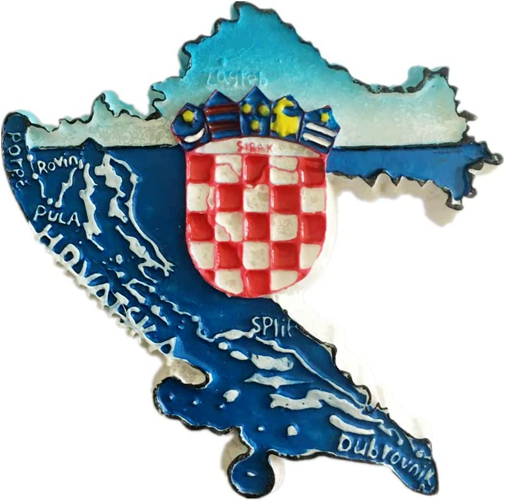 Croatian Flag Fridge Magnet Refrigerator Magnet Decoration Magnet Sticker Souvenir Resin Crafts