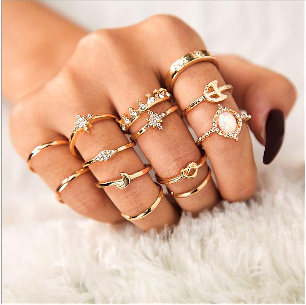 Amazon com: Sither 13 Pcs Women Rings Set Knuckle Rings Gold Bohemian Amazon com: Sither 13 Pcs Women Rings Set Knuckle Rings Gold Bohemian