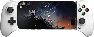 8Bitdo Ultimate Mobile Gaming Controller(iPhone、Apple、Android、Xboxクラウドゲーム対応)、Bluetoothゲームパッド(ホールエフェクトジョイスティック搭載)、プロ仕様背面ボタン2個、公式ライセンス商品 (White)