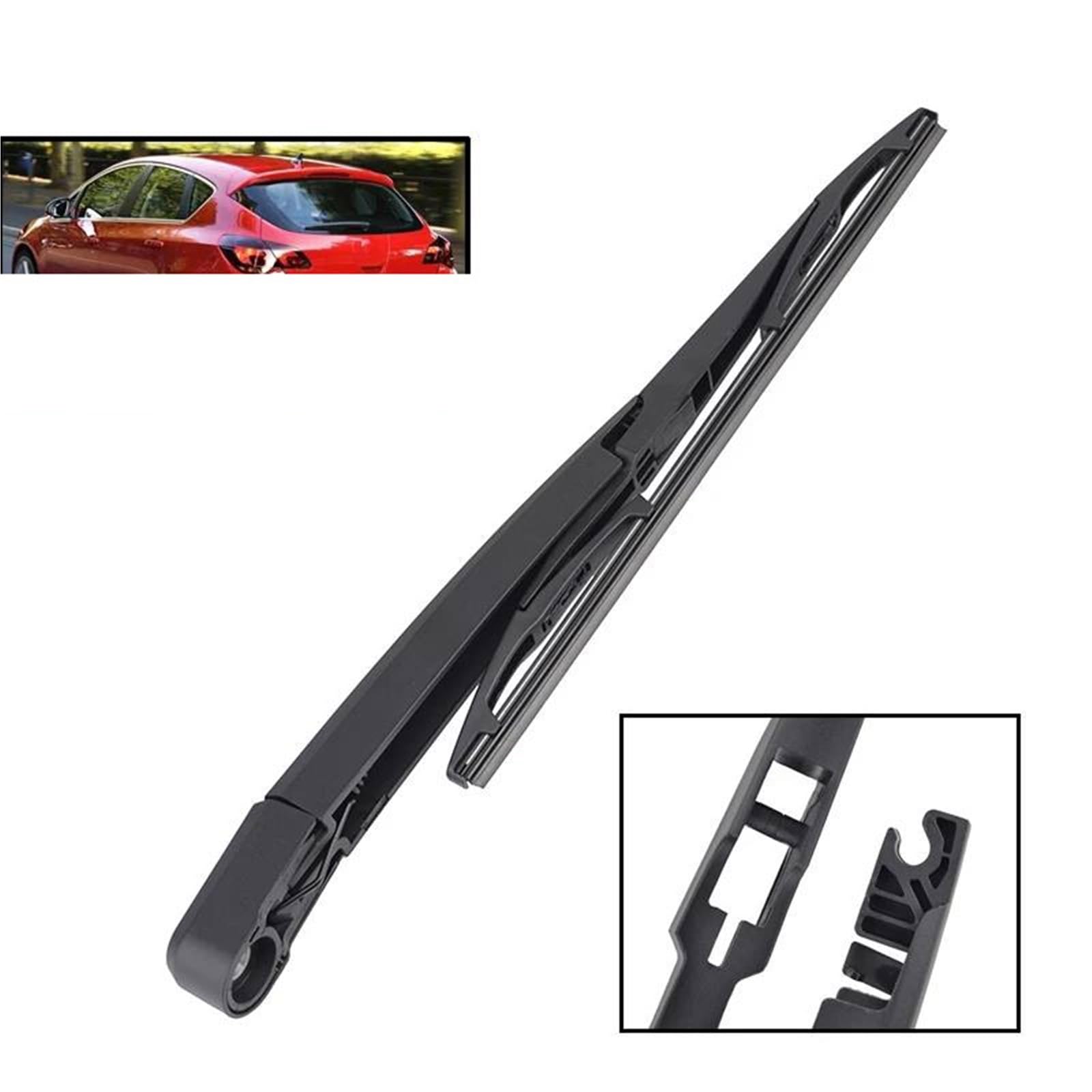 Kit Set Braccio E Spazzola Tergicristallo Posteriore da 12" per O&pel per Astra J 2009-2015 Parabrezza Parabrezza Portellone Posteriore Finestrino Spazzola Antipioggia Tergicristallo