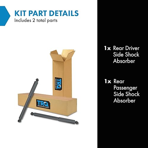 Miniatura 950 de TRQ Juego de amortiguadores traseros compatible con Chevrolet Aveo 2004-2011 Aveo5 2009 Pontiac G3 2007-2011