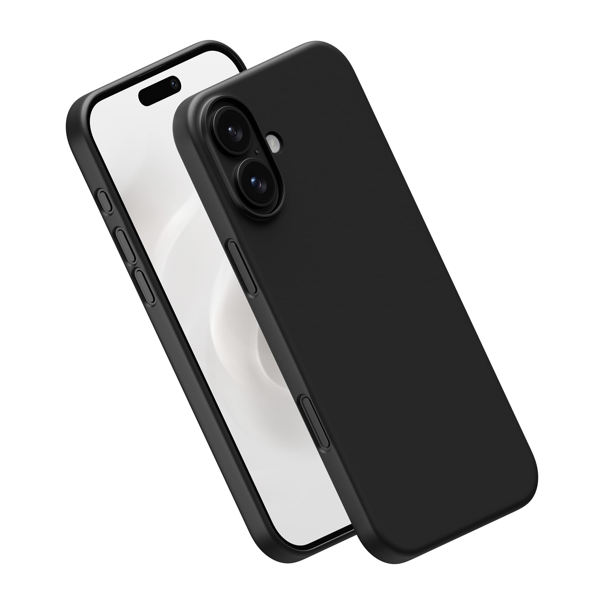 PEEL Magnetic Case for iPhone 16 Plus (Black) – Embedded Magnet Compatible with MagSafe, Thin Minimalist Design, Ultra Slim – Protects and Showcases