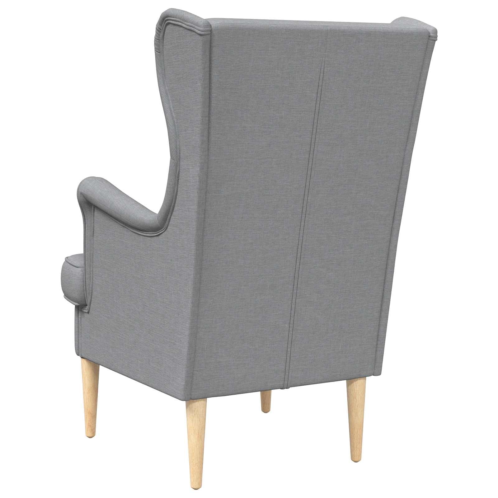 Fengshui Fotel jasnoszary materiał ze zdejmowaną poduszką