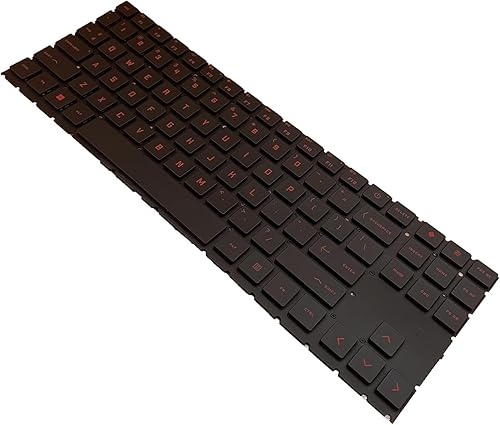 Miniatura 8 de Tiugochr Teclado retroiluminado rojo para portátil HP OMEN 15 2020 15-EN 15-EK 16-B 16-C 15-EN0010CA 15-EK0019NR 15-EN 15-EN0013DX 15-EN0023DX