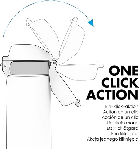 Miniatura 2 de Ion8 Botella de agua delgada a prueba de fugas, acero inoxidable, envases de la NFL, 20.3 fl oz (20 onzas)