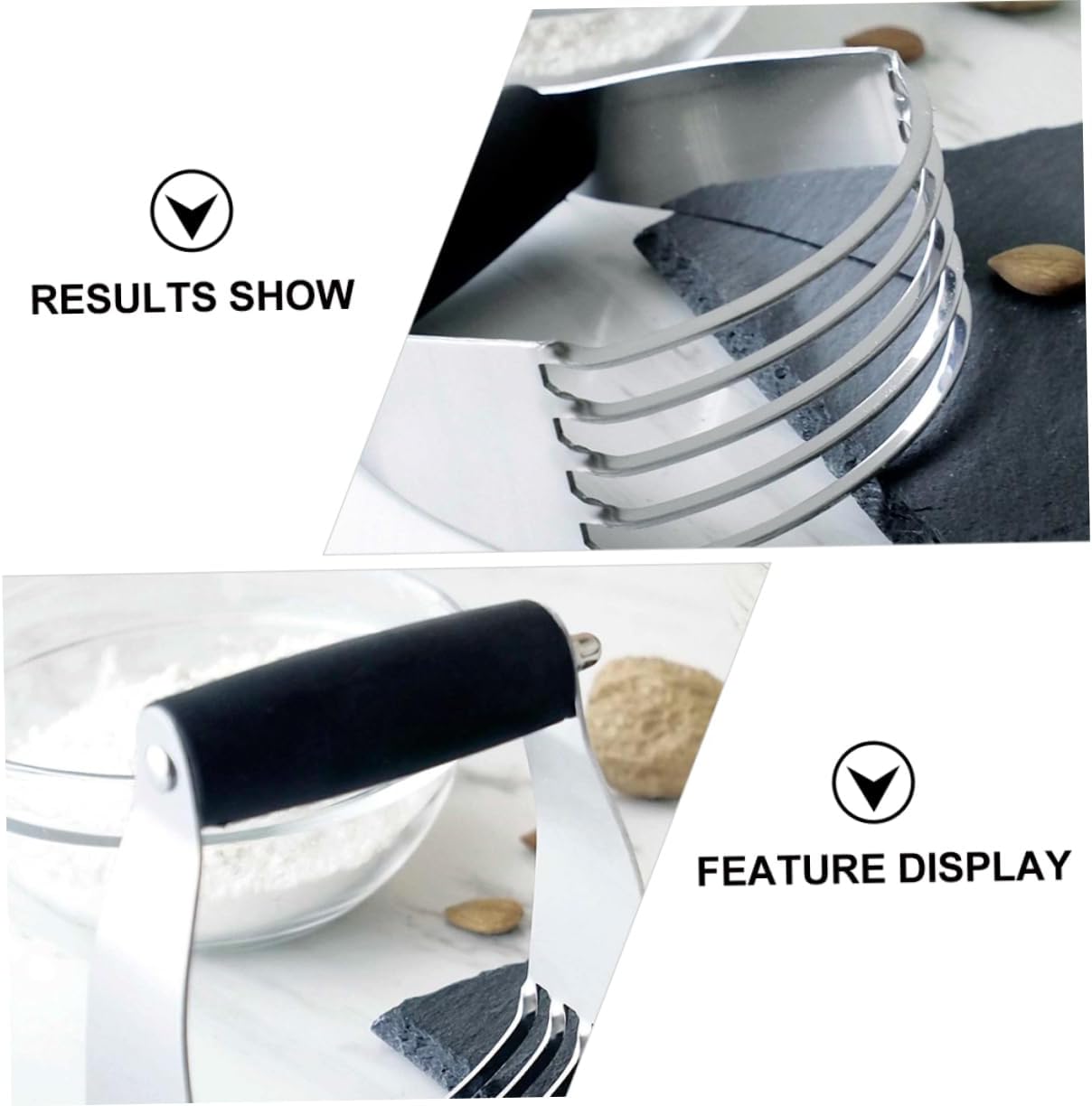 Stainless Steel Dough Cutter for Pastry, Rust Resistant Hand Tool