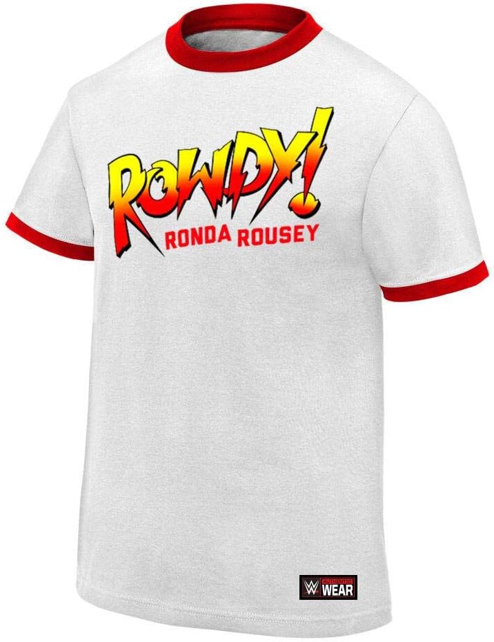 WWE Authentic Wear Ronda Rousey Rowdy Ronda Rousey T-Shirt White 4XL