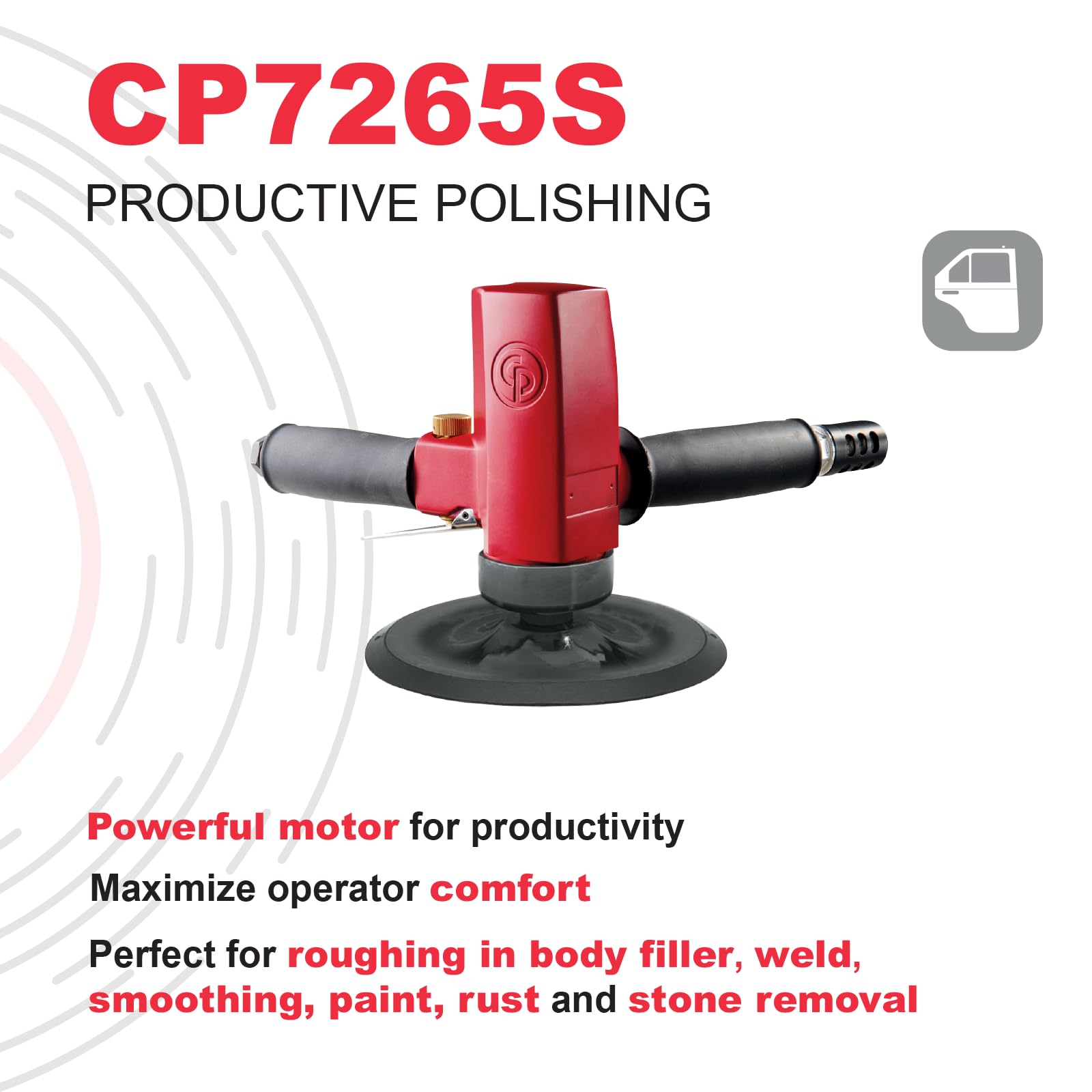 Ponceuse À Air Chicago Pneumatic CP7268 - 5000 Tr/min | Pro & Bricolage