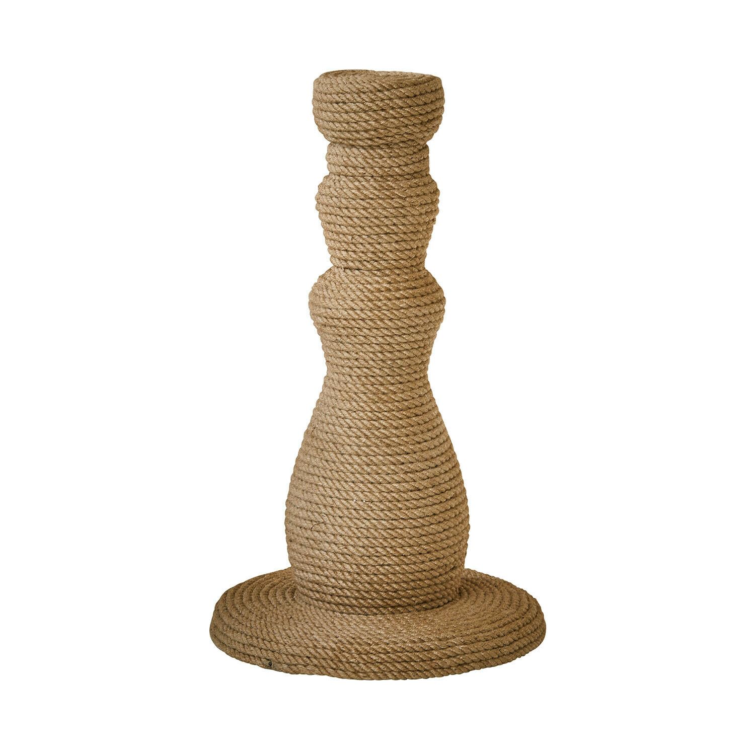 Loberon Kratzbaum Florévine - braun | Geschwungene Silhouette - mit Jute Umwickelt - mit Kleiner Sitzfläche - Katzenzubehör - Haustierkollektion