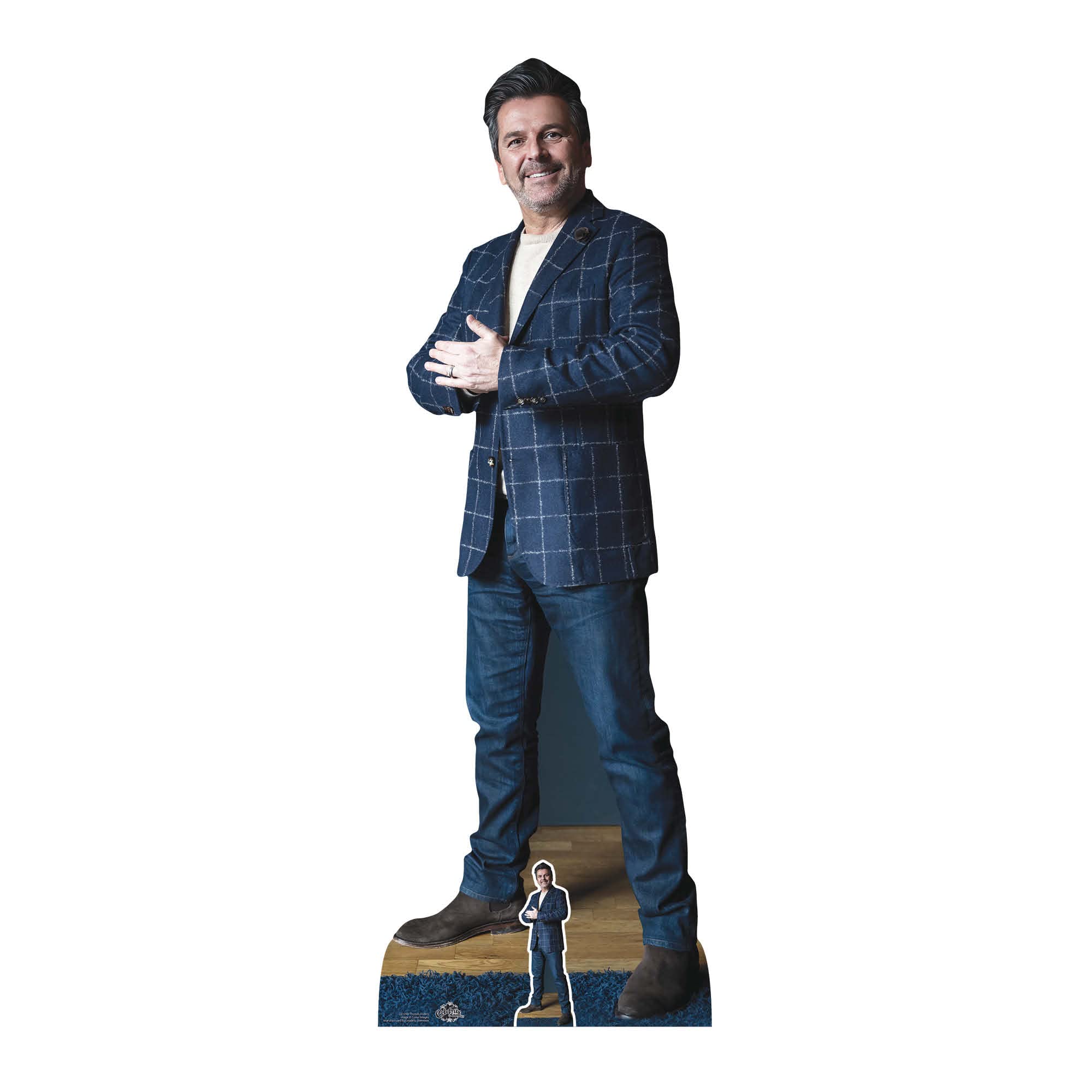 Star Cutouts CS1093 Thomas Anders Lifesize Cardboard Cutout With Mini Star Cutout