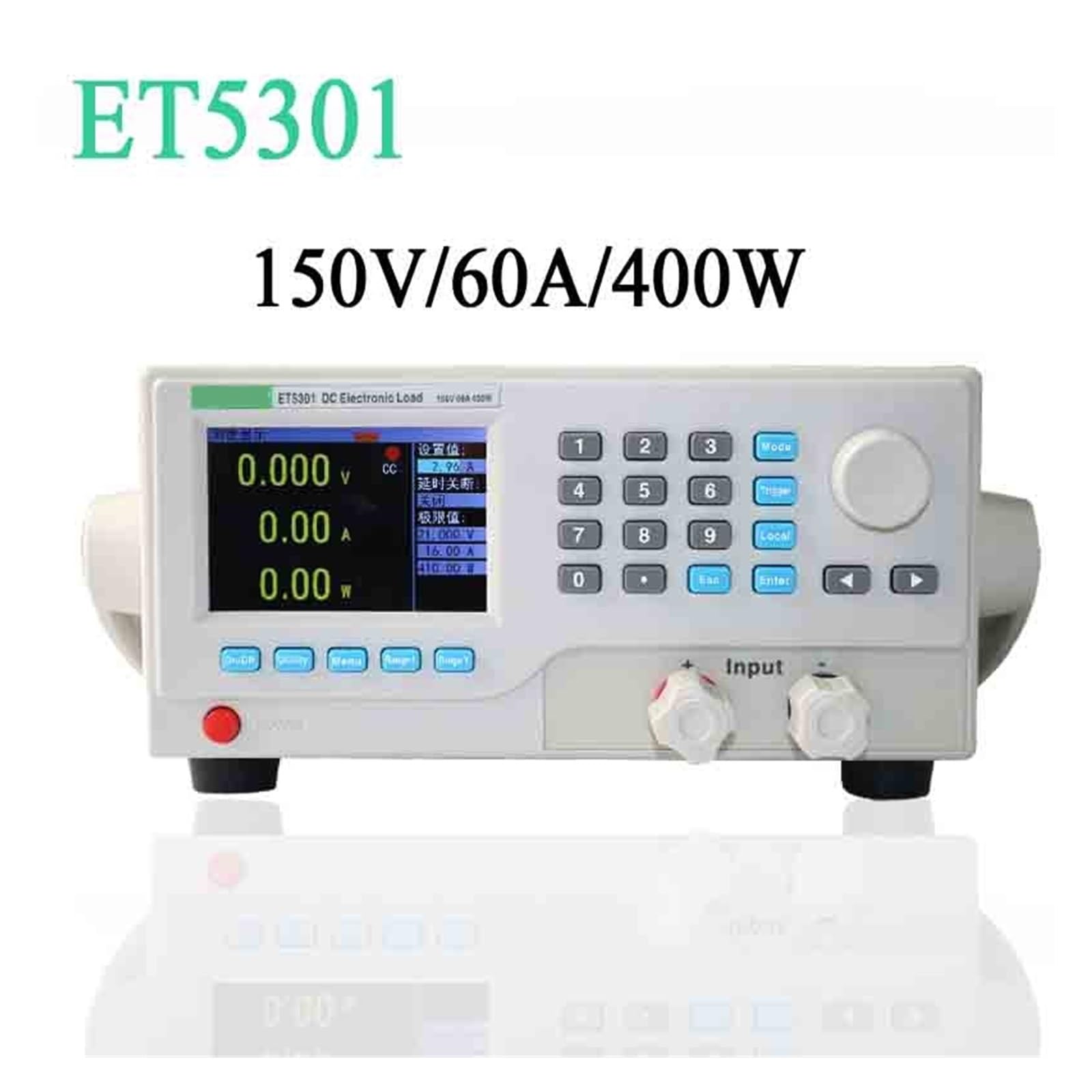 ET5301 DC Medidor de Carga electrónico 400W Probador de Capacidad de batería Prueba de Potencia Instrumento de envejecimiento Probador de batería Profesional, Alta Eficiencia