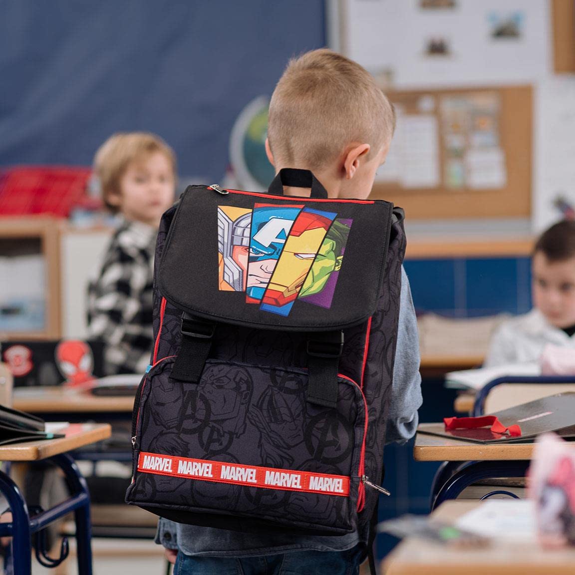 CERDÁ LIFE'S LITTLE MOMENTS Mochila Escolar de The Avengers, Unisex niños, Multicolor, Normal, Talla única