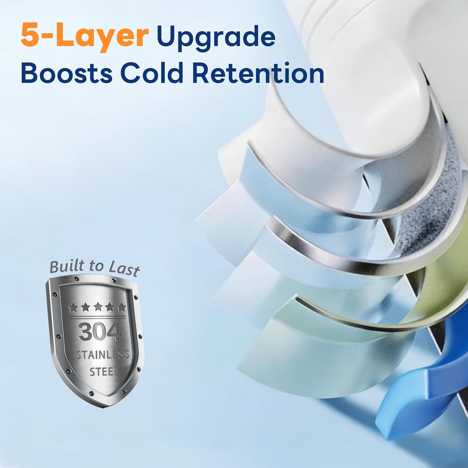 Insulin Cooler Travel Case 10 Hours Cooing, Diabetes Travel Case with Innovation Ice Ring, Stainless Steel Insulin Cooler Travel Case TAS Approved to Keep Medicine Cool, 27oz