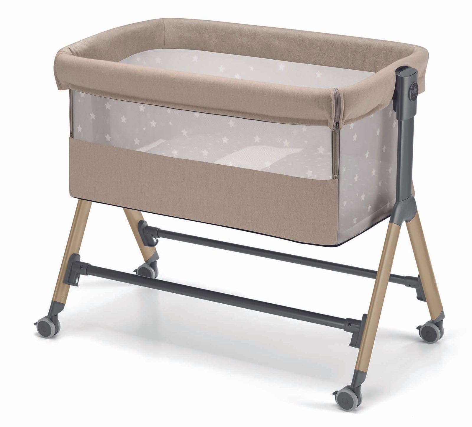 CAM Il mondo del bambino Sempreconte Air Baby Beistellbett Babywiege bis 9 kg, Farbe: Braun