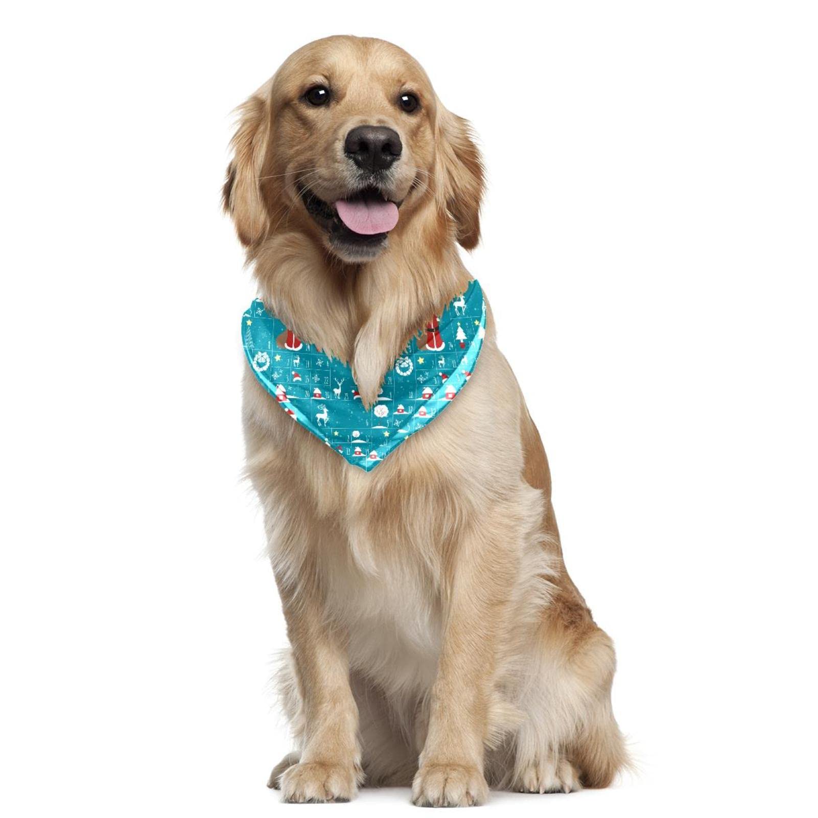 Weihnachts-Hundehalstücher (5 Stück, Wendbar) – Verstellbare Dreieckstücher Aus Polyester, Waschbar Für Hunde & Katzen