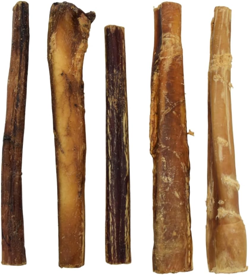 Express Pet Supplies 5 x EXTRA LONG 8" (20cm) Pizzles Thin/Various Thickness Dog Treat Chew