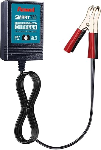 Miniatura 7 de Aowel Cargador inteligente de goteo de 12 V 750 mA completamente automático para automóvil, motocicleta, cuatrimoto, UTV